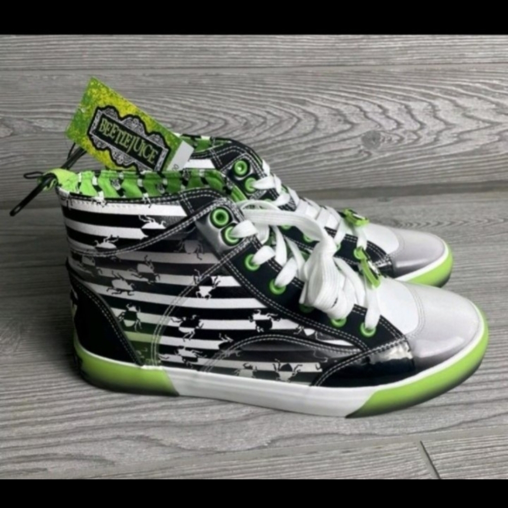 Women's Beetlejuice Shoes, Hi Tops.